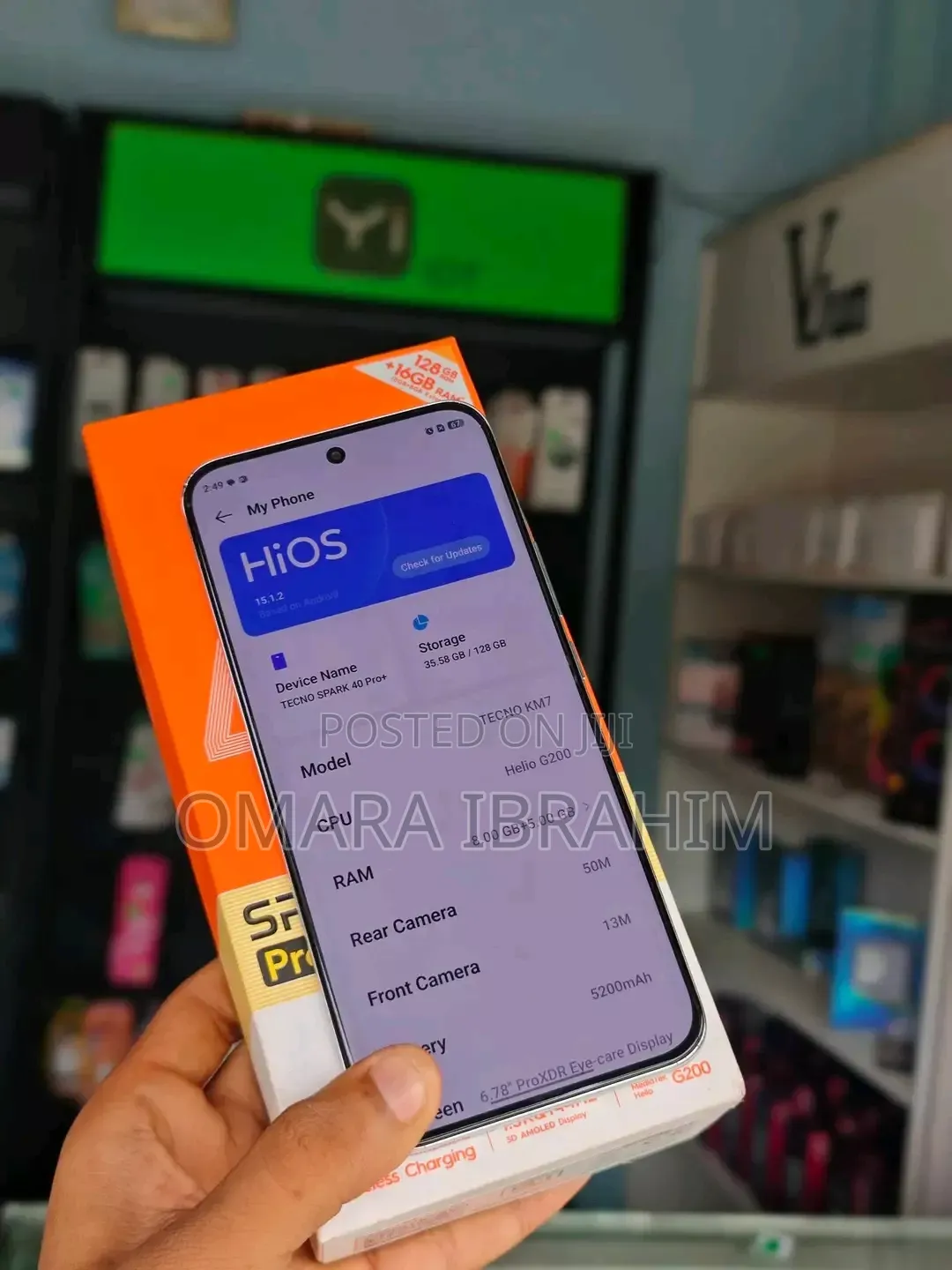 New Tecno Spark 40 Pro+ 256 GB White