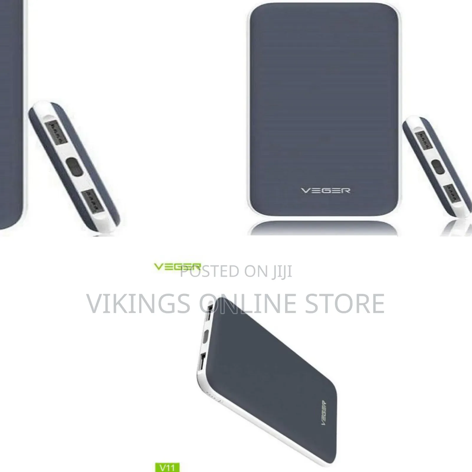 V11 25000mAh Power Bank With a Smooth Matte Finish, Dual USB Output