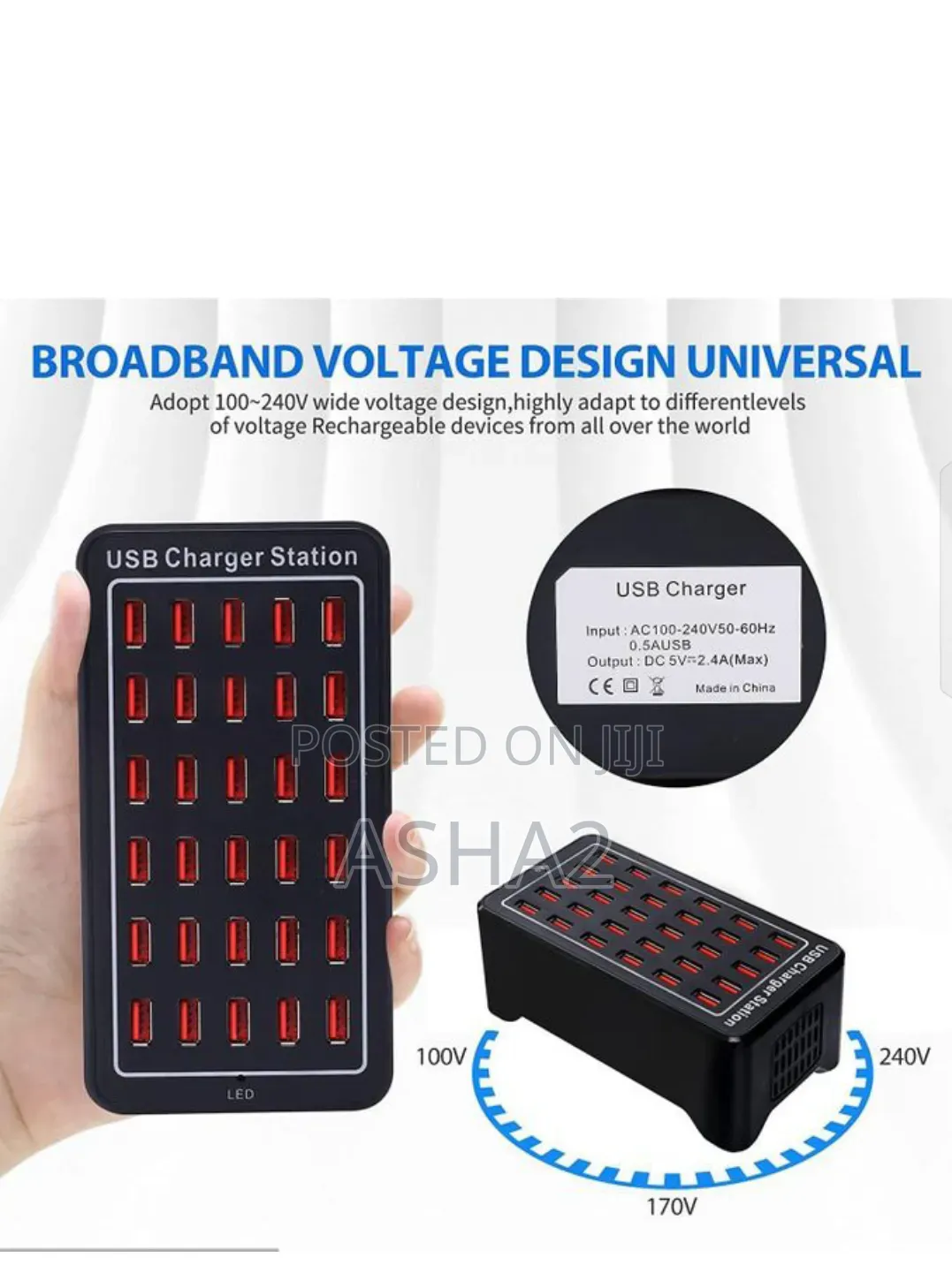 USB Charging Station Hub(100w/20portz)