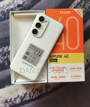 New Tecno Spark 40 Pro+ 256 GB White