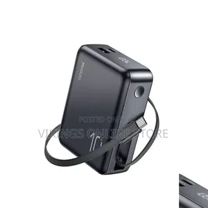 10000mAh Power Bank, a 70cm Retractable Type-C Cable and 22.5W Fast