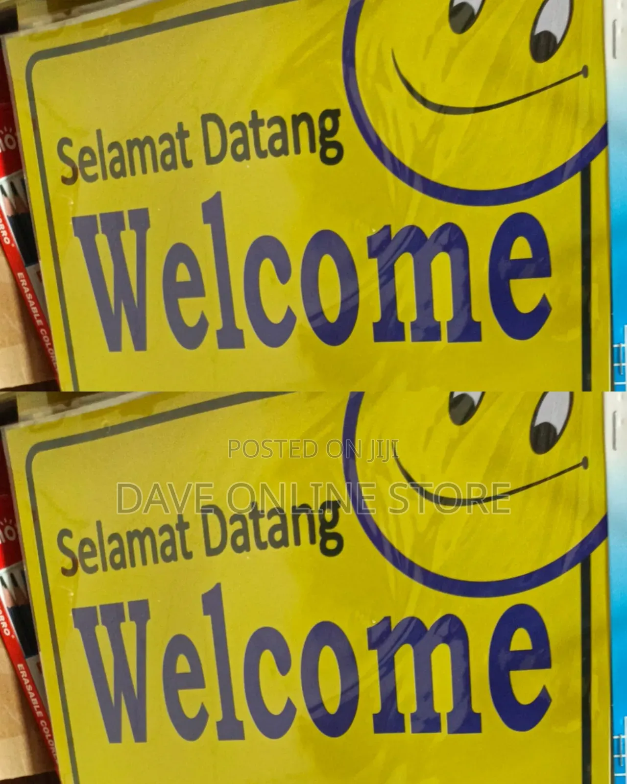 5 Pieces A4 Size..Welcome Signage Sticker