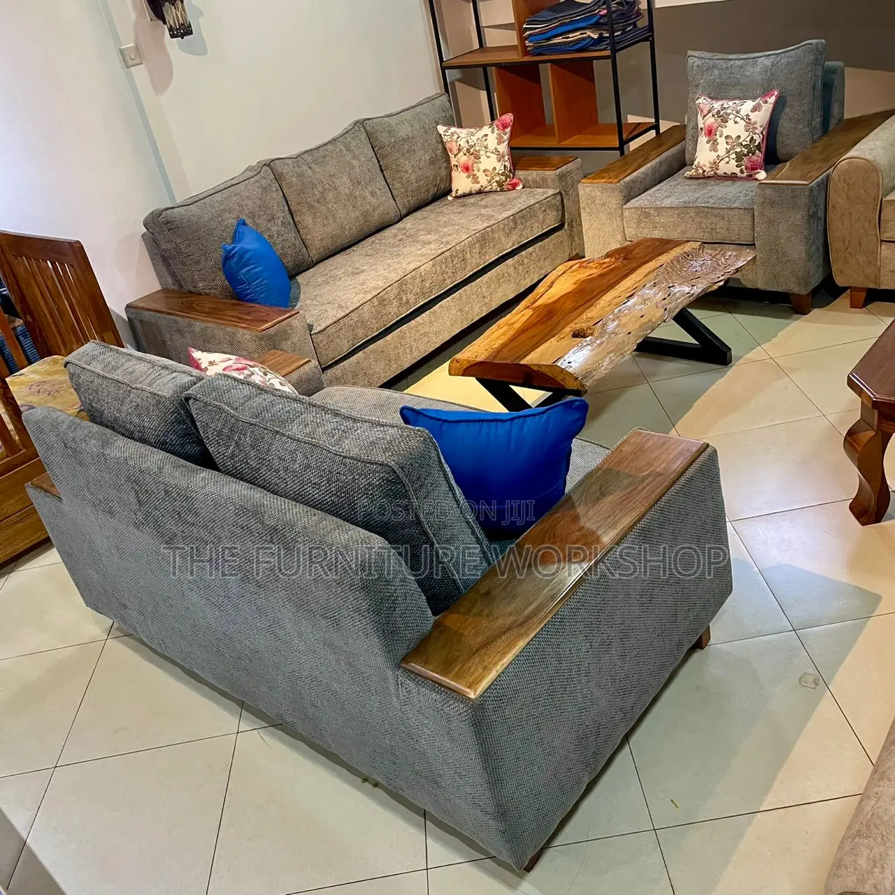 Gray 6 Seater Sofa (SS) - Senana Hypermarket