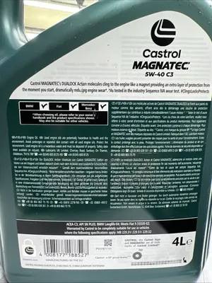 4L Castrol Magnatec 5w-40 C3 Full Synthetic Engine Oil.