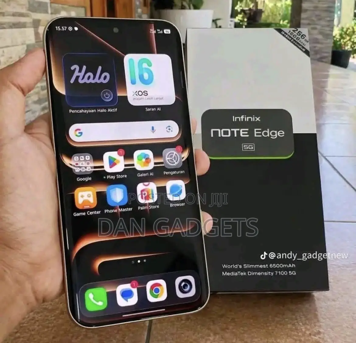 New Infinix Note Edge 256 GB Green