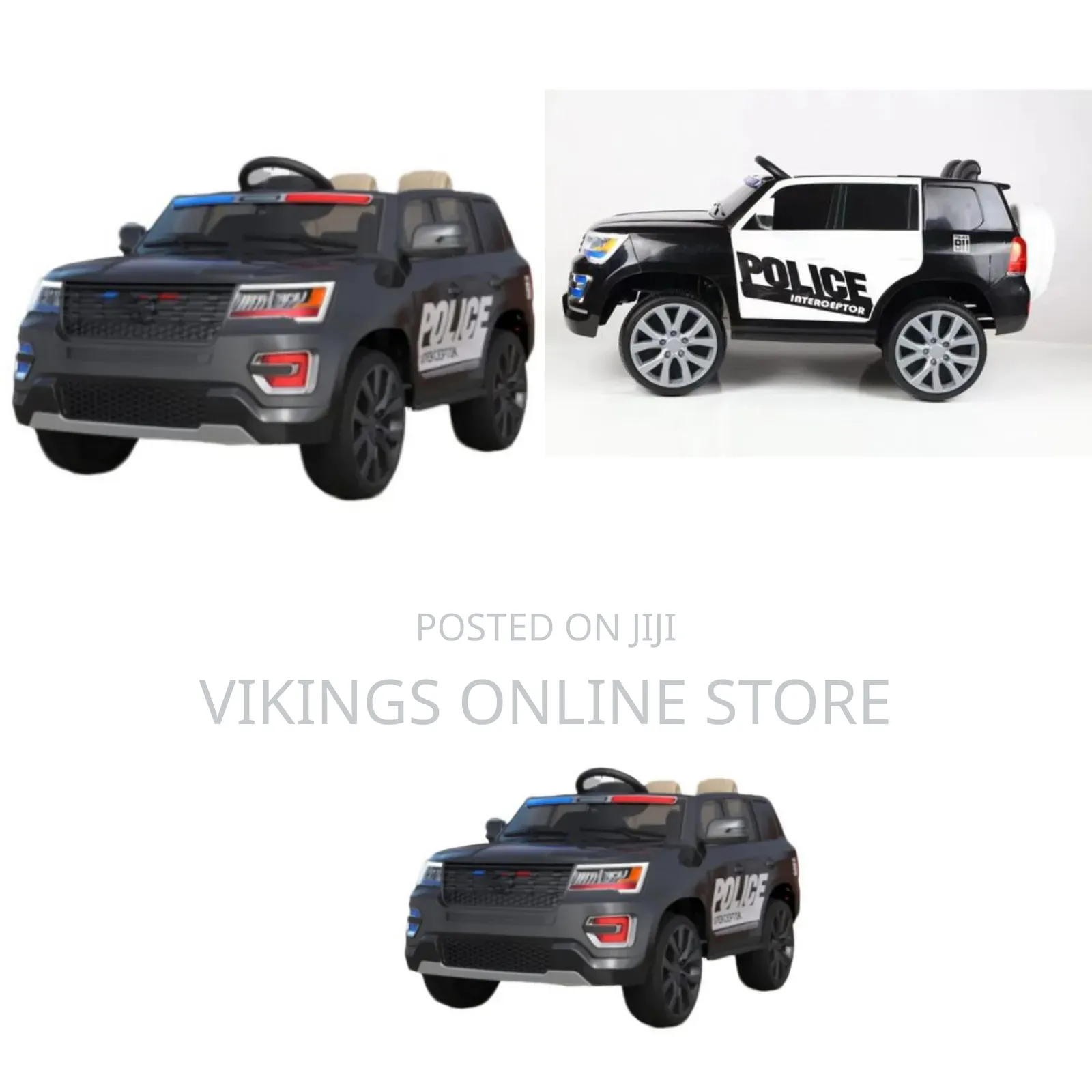 Bambi Racer M3259 EBLR Police SUV Ride-on Car an Electric Toy Vehicle