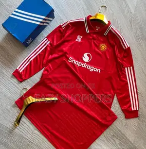 Red Long-Sleeve Manchester United Kanzu Home Jersey 2026/27