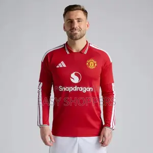 Red Long-Sleeve Manchester United Kanzu Home Jersey 2026/27