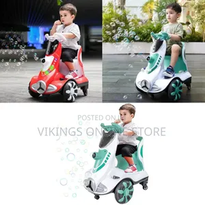 6V Dual-Drive Kids' Ride-on Bubble Scooter, an Electric Toy Car