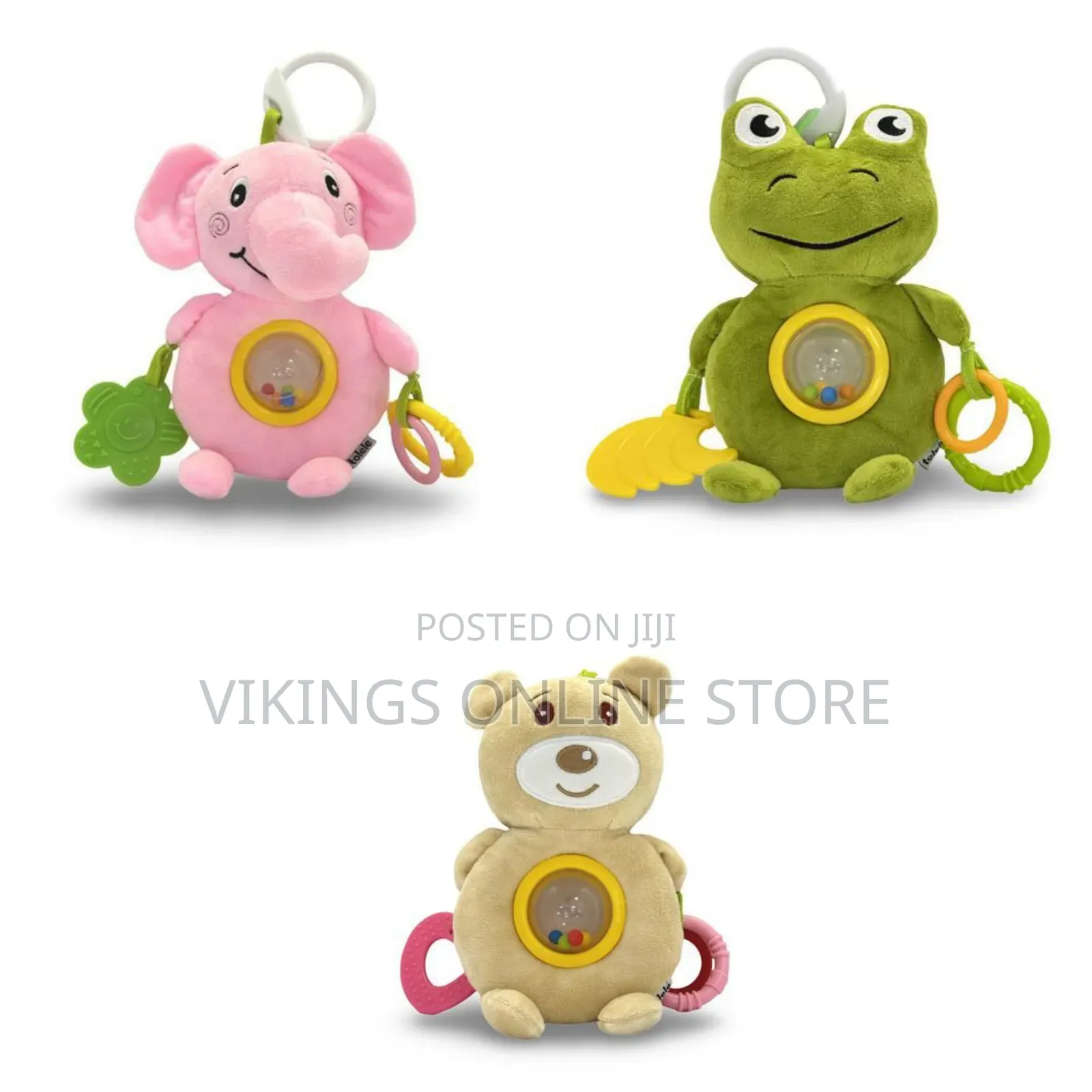 Plush Baby Rattle and Teether Toys