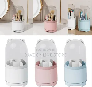 Makeup Brush Storage Box 5 Grids Cute for Desk Organizer