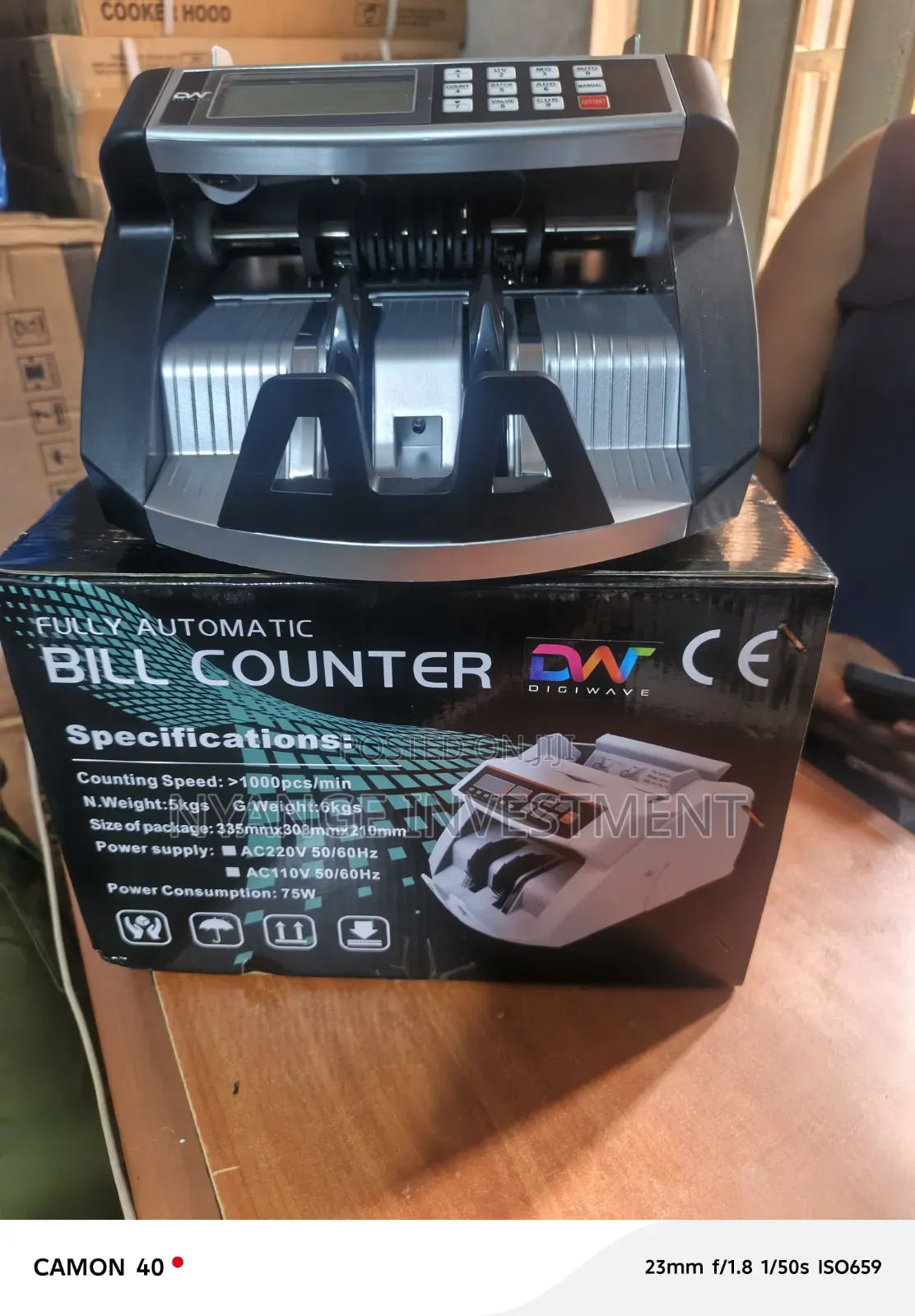 Fully Automatic Digiwave (DW) Bill Counter Machine . Bill Counter