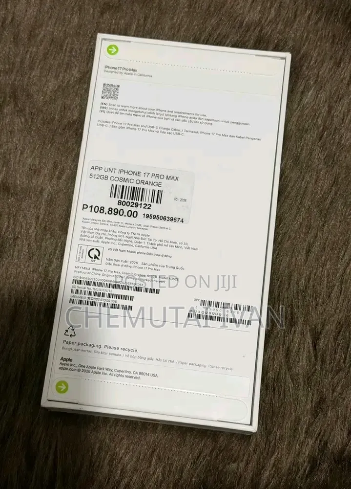 New Apple iPhone 17 Pro Max 256 GB Orange