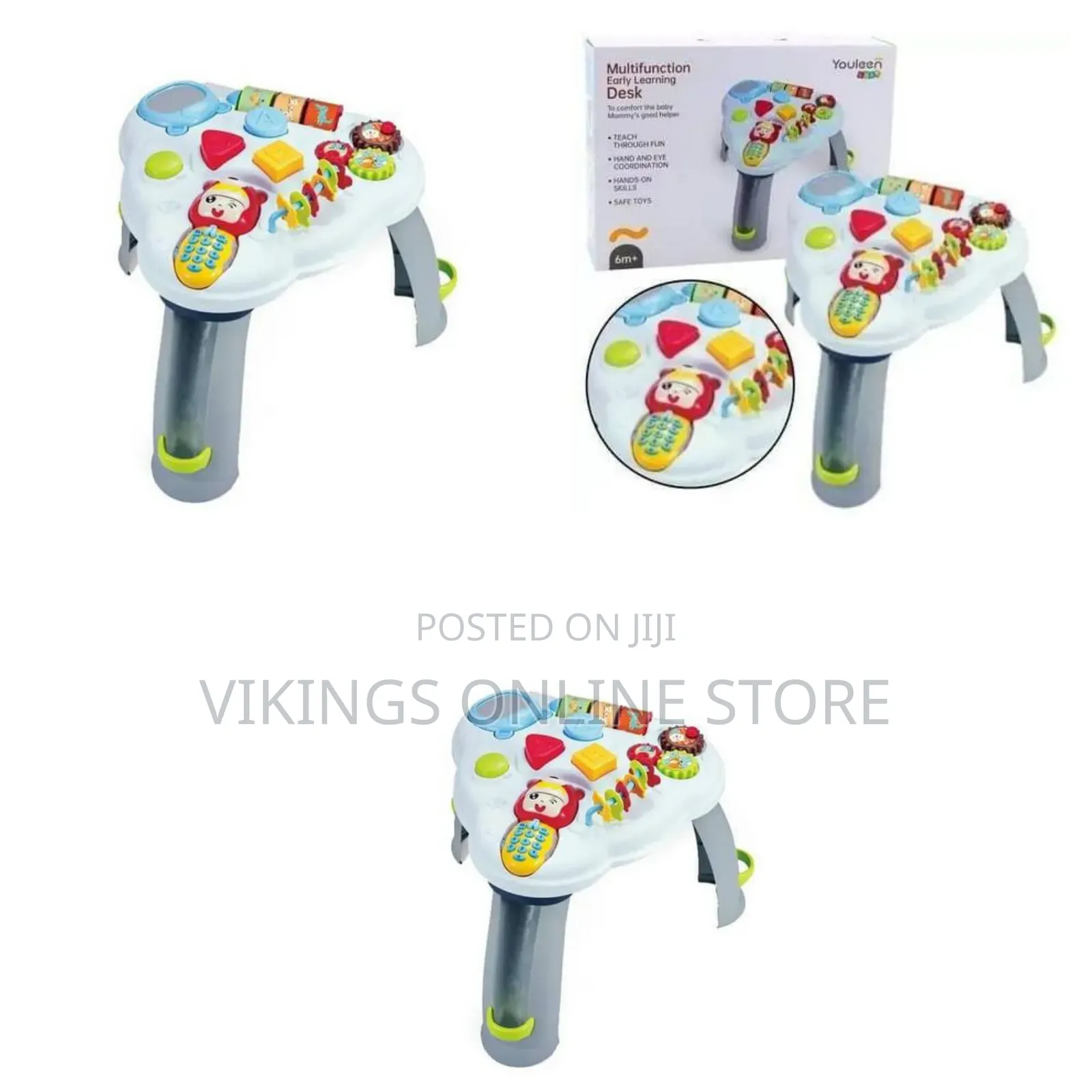 Multifunction Early Learning Activity Desk, a 3-in-1 Interactive Toy