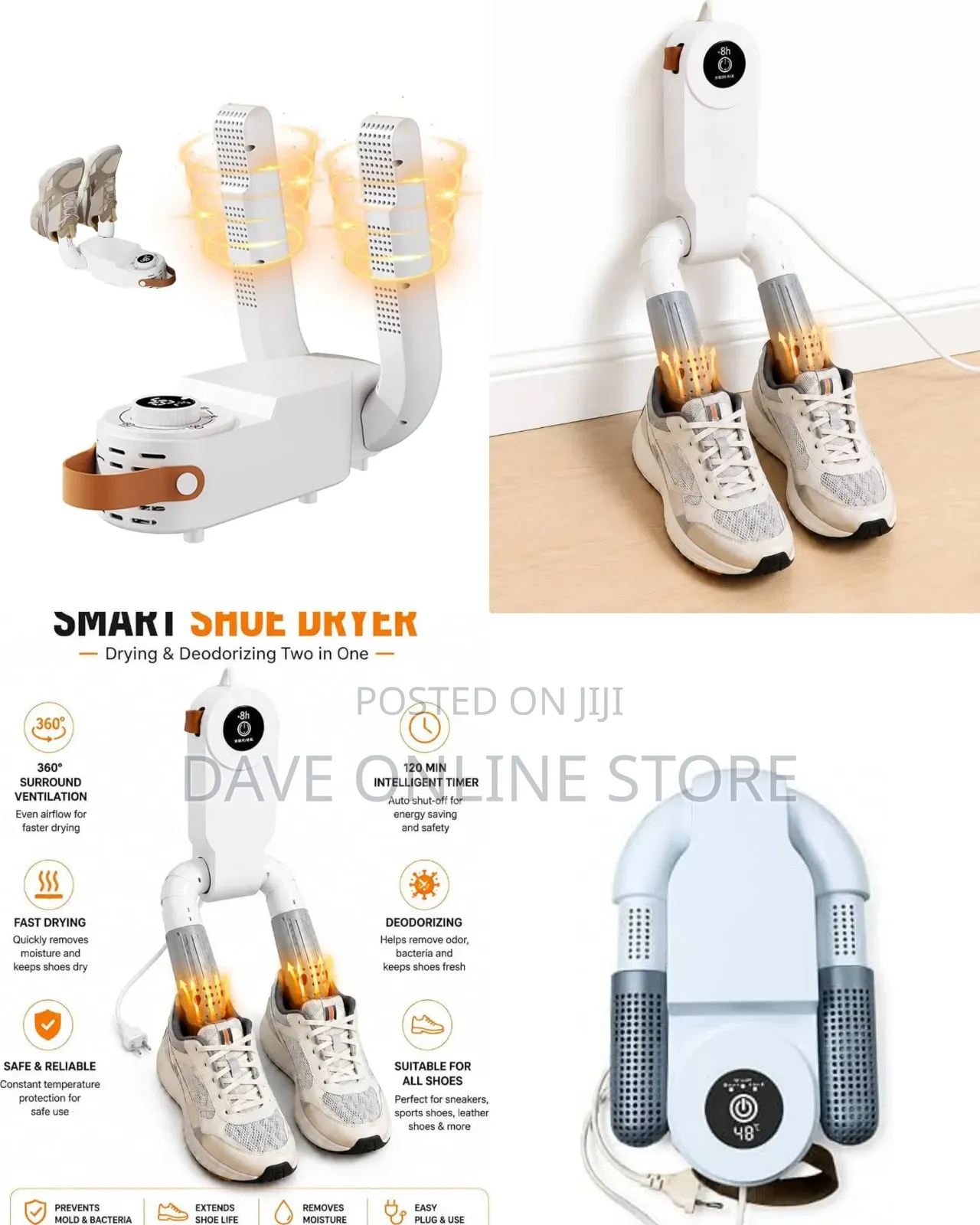 Electric Shoe Dryer, Boot Dryer Foldable Foot Warmer Trainer Warmer