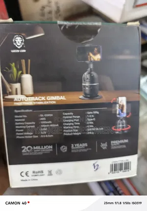 Green Lion AutoTrack Gimbal, a Smart 360° Rotation Phone Holder.
