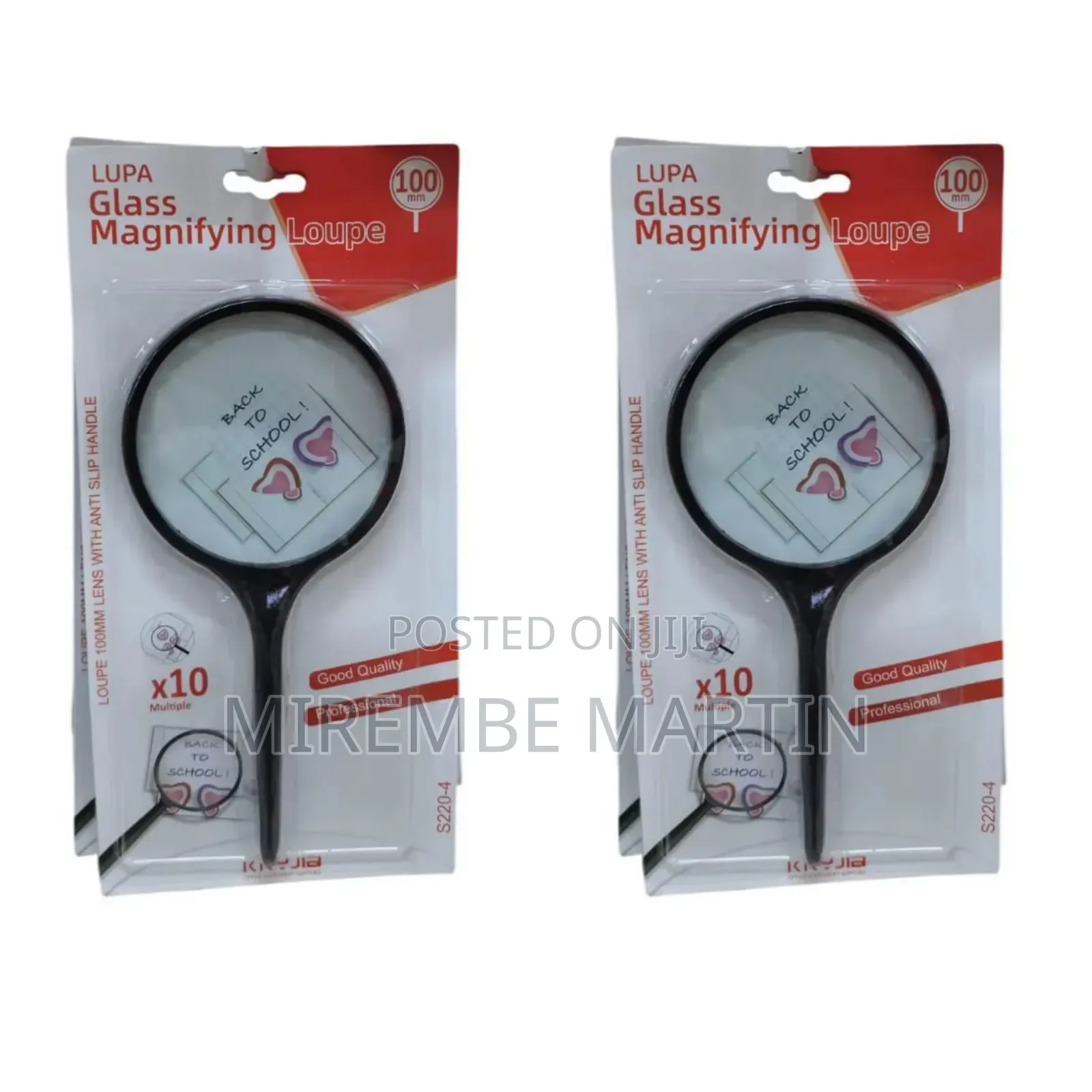 Lupa Magnifying Glass 100mm Crank Magnifier 3-10x Glass Lens