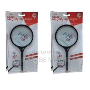 Lupa Magnifying Glass 100mm Crank Magnifier 3-10x Glass Lens