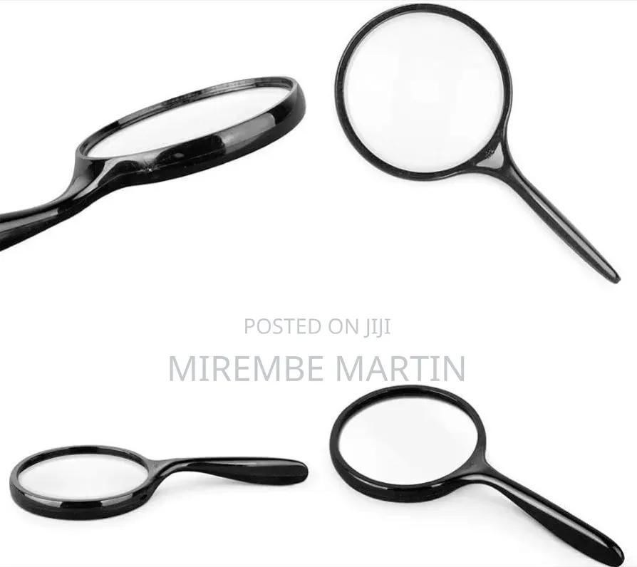 Lupa Magnifying Glass 100mm Crank Magnifier 3-10x Glass Lens