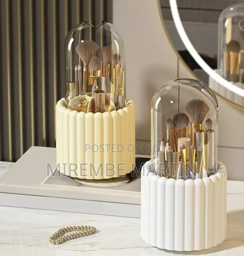 Makeup Brush Storage Box 5 Grids Cute for Desk Organizer