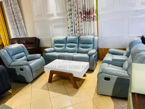 It's Six Seater Recliner Sofa Couch Redressed in Leather Material