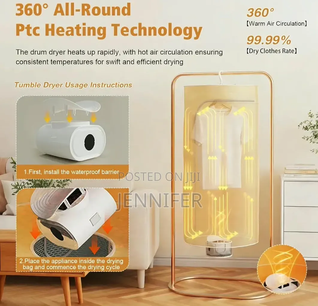 3-in-1 Portable Clothes Dryer