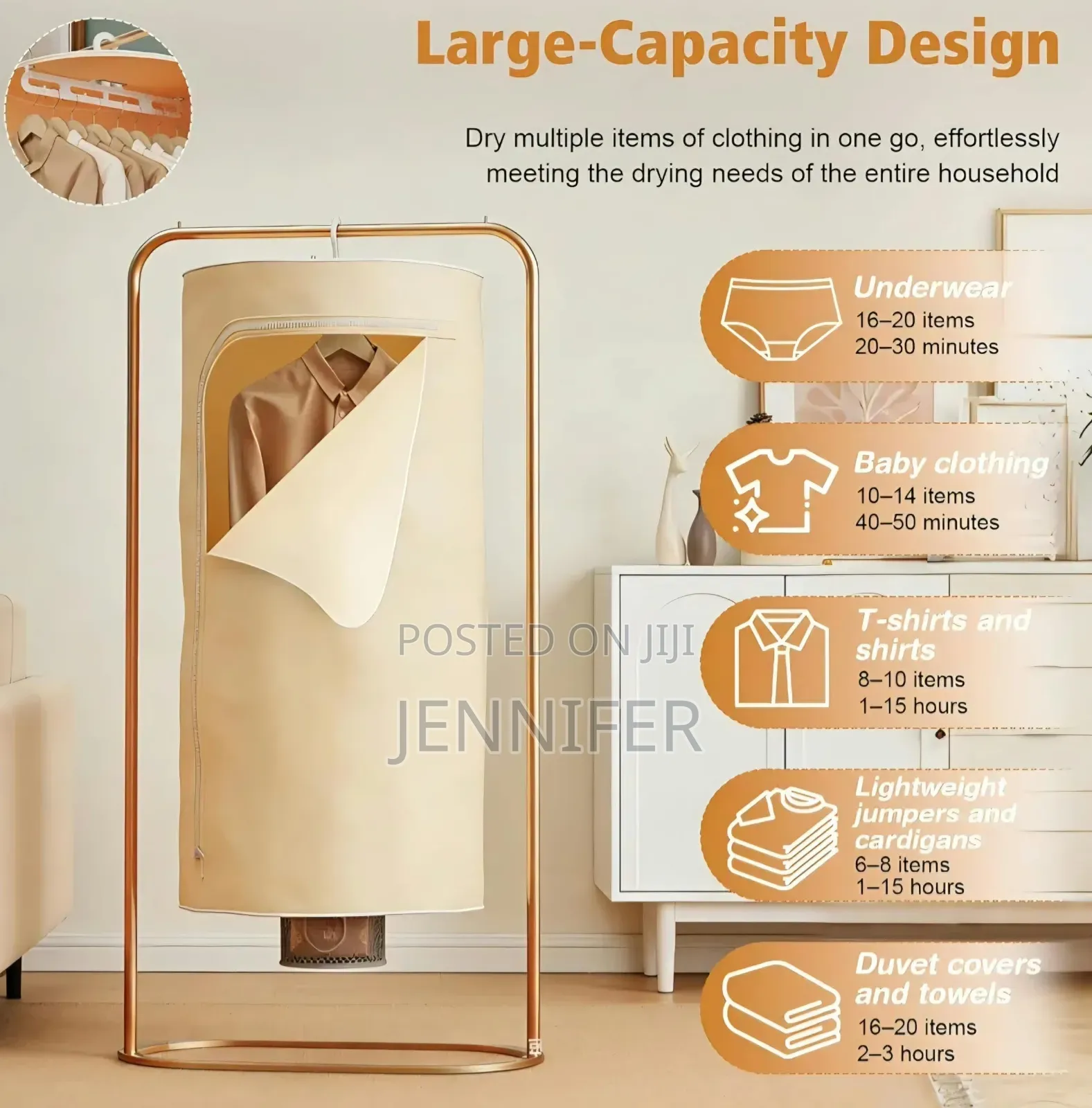 3-in-1 Portable Clothes Dryer