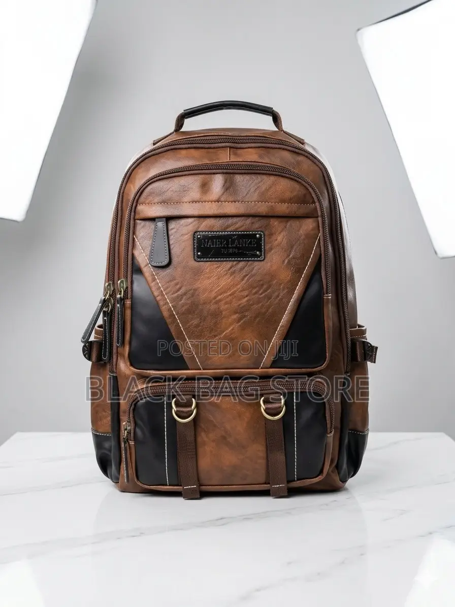 Designer Leather Backpack