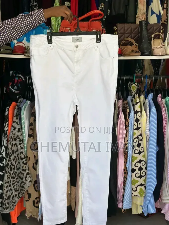 Plain White Jeans for Men