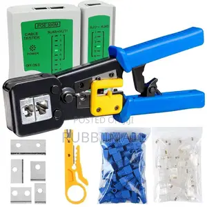 Heavy Duty Pass Through RJ45 RJ12 Network Cable Crimping Tool