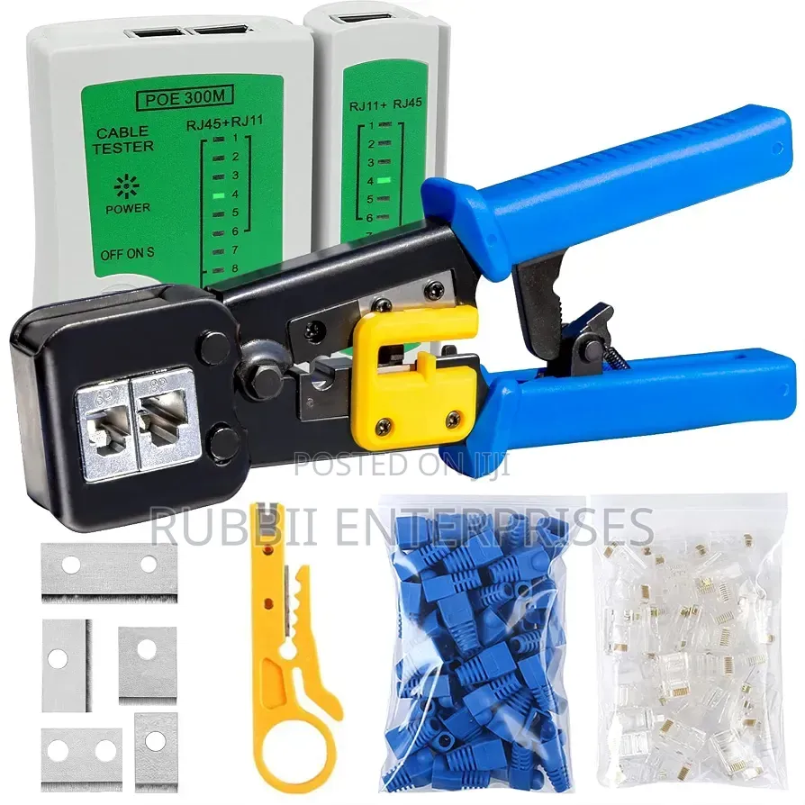 Heavy Duty Pass Through RJ45 RJ12 Network Cable Crimping Tool