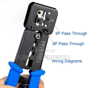 Heavy Duty Pass Through RJ45 RJ12 Network Cable Crimping Tool