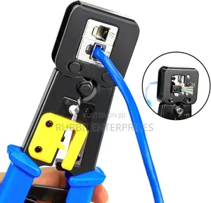Heavy Duty Pass Through RJ45 RJ12 Network Cable Crimping Tool