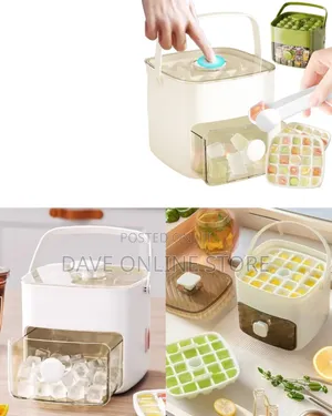 Double Layer Ice Box Ice Cube Tray Square Ice Maker