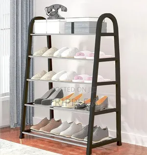 A Shape 5 Layer Shoe Rack