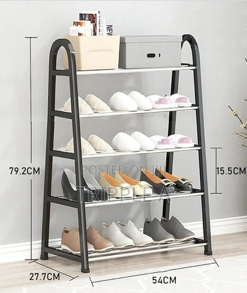 A Shape 5 Layer Shoe Rack