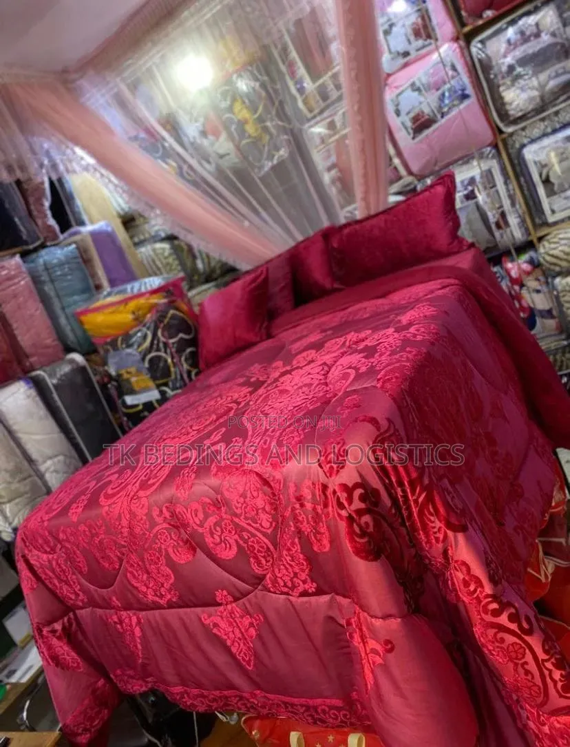 6piece Velvet Bed Cover
