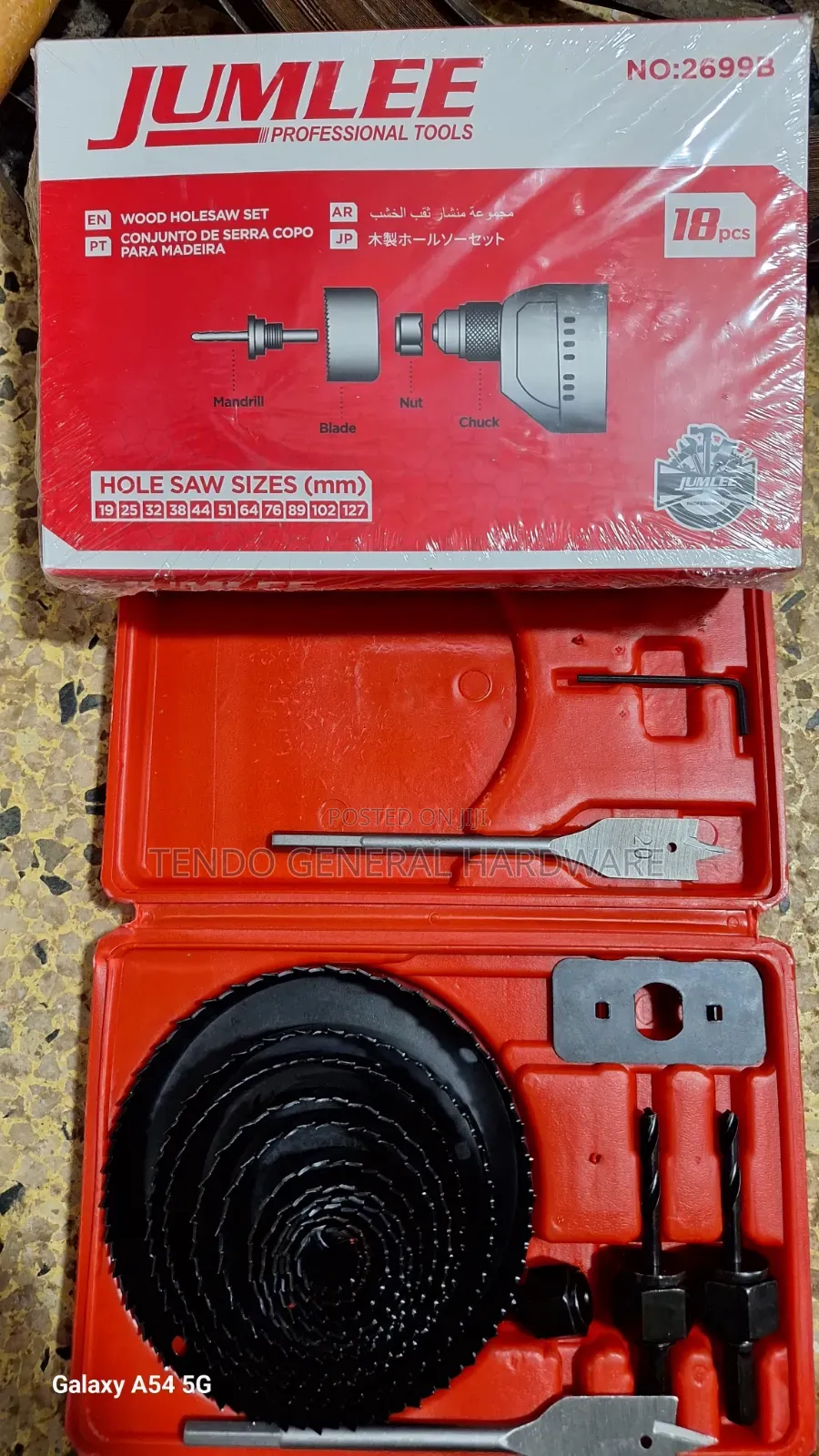 Hole Saw Set 18pcs (Jumlee)