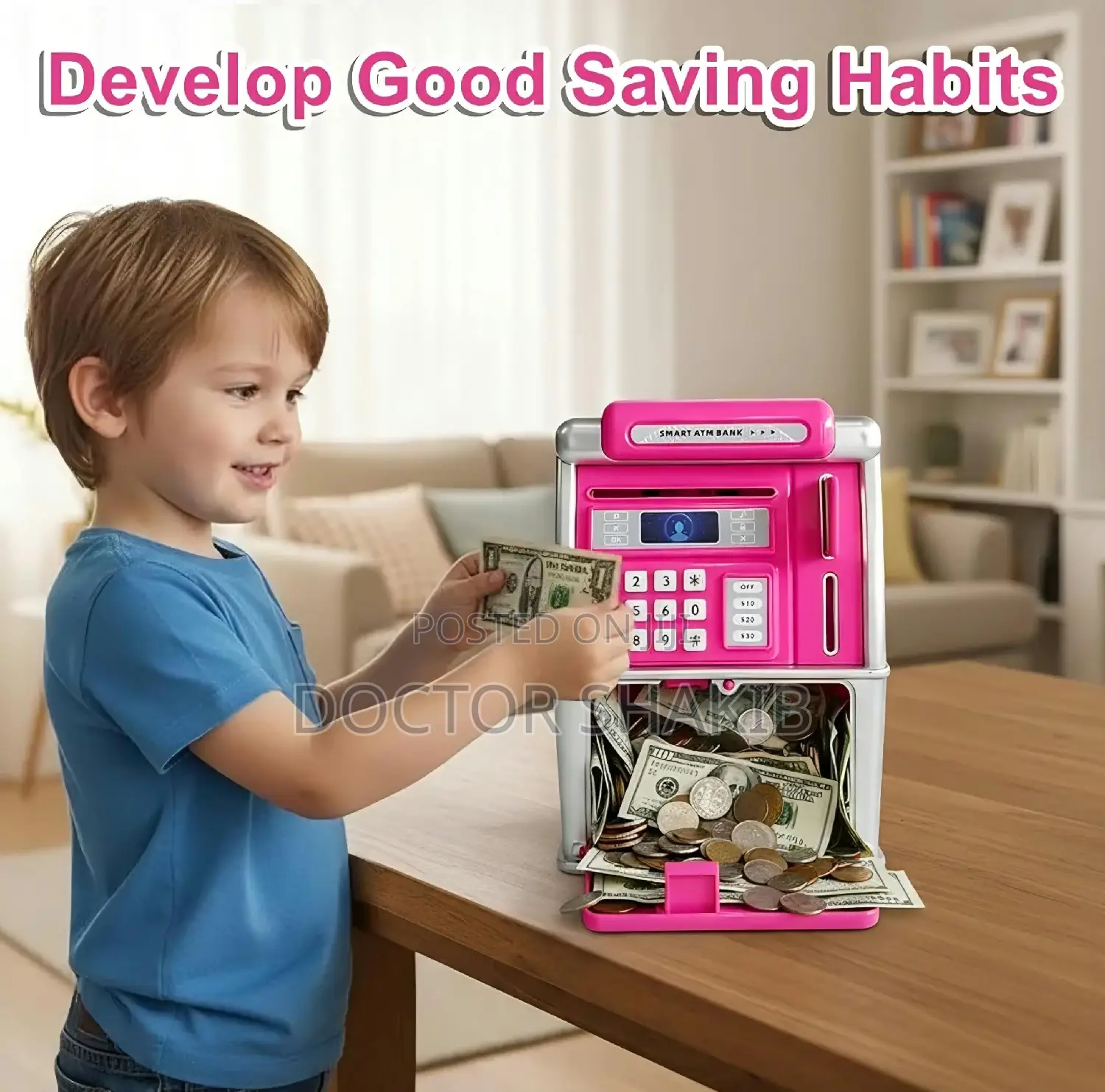 Kids Smart Interactive Atm Money Saving Box