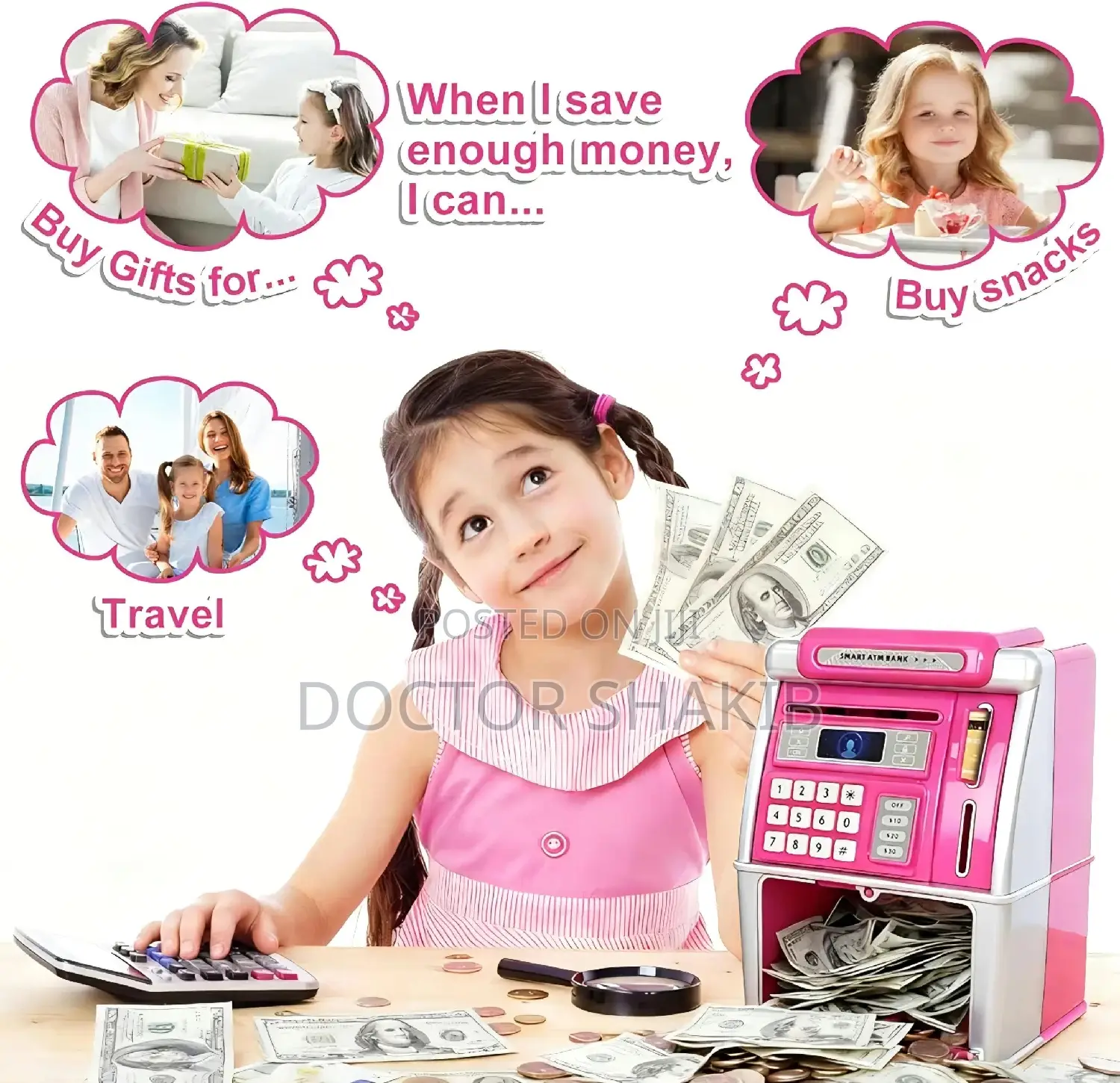 Kids Smart Interactive Atm Money Saving Box