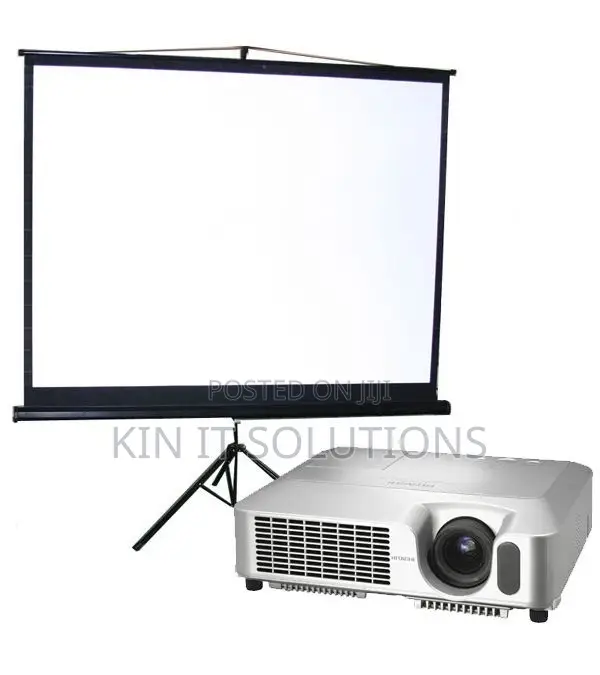 Tripod Projector Screen Plus Stand (240*240cm)