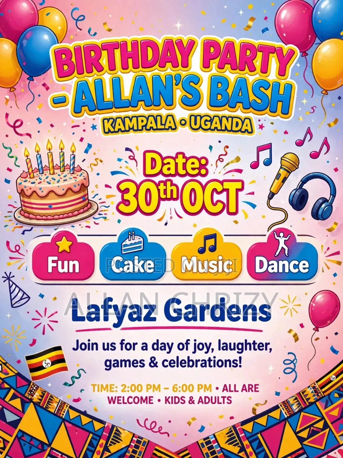 Birthday Poster Design,etc