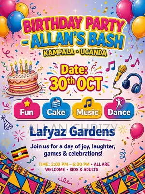 Birthday Poster Design,etc