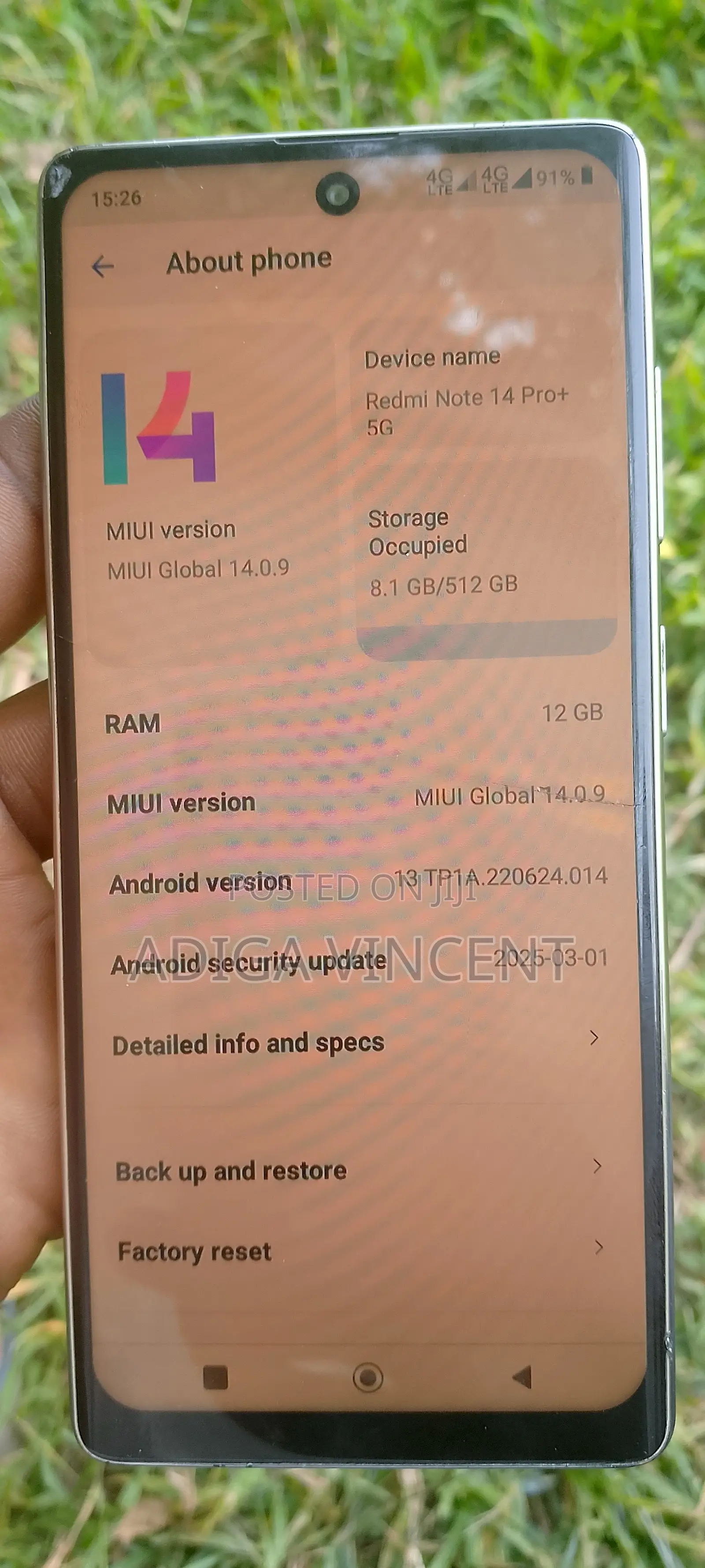 Xiaomi Redmi Note 14 Pro+ 5G 512 GB Blue