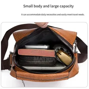 Crossbody Bag for Men | Leather Shoulder Messenger Bag