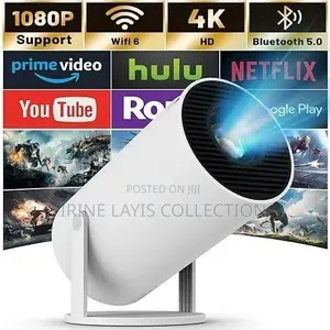 180 Degree Portable Smart Mini Projector With Rotatable Stand.