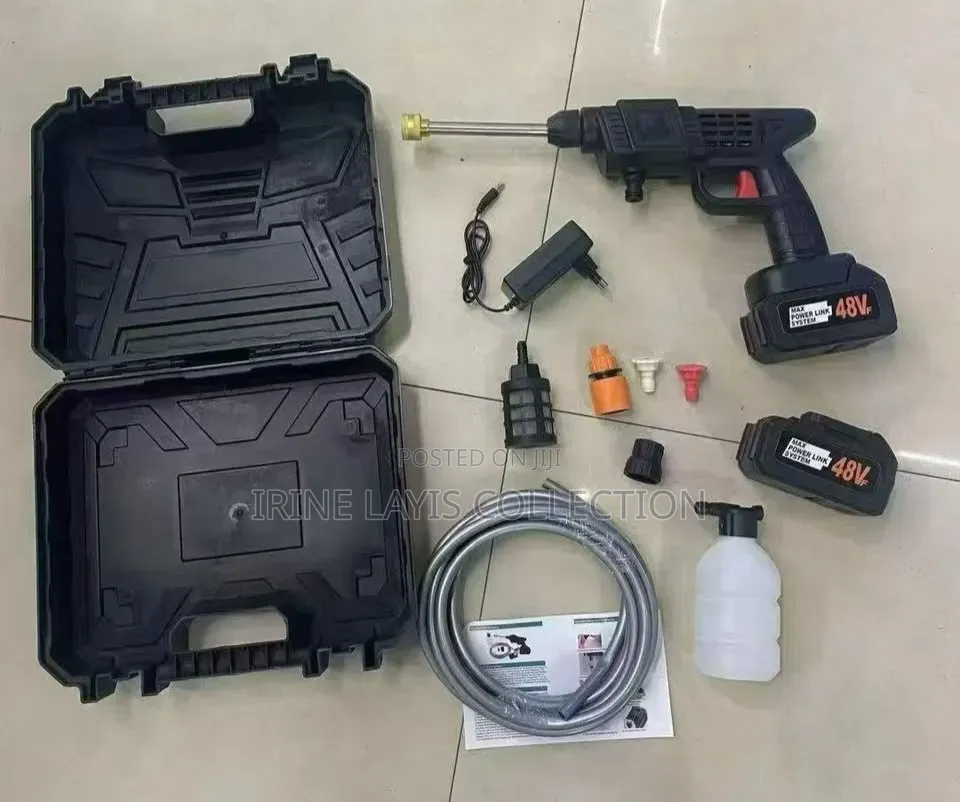 Cordless Electric Pressure Washer Kit for Washing Cars, Bikes Etc