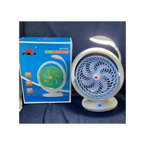 JR-2018 Rechargeable Mini Table Fans With LED Light
