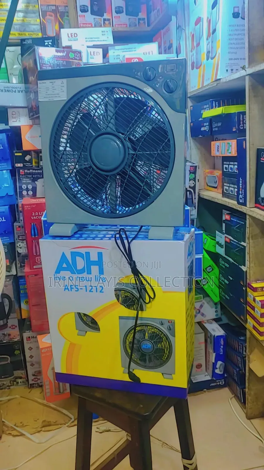 ADH 12-Inch Compact Portable Electric Fan (Model AFS-1212),