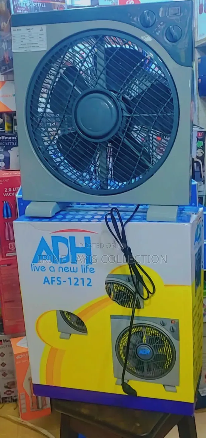 ADH 12-Inch Compact Portable Electric Fan (Model AFS-1212),